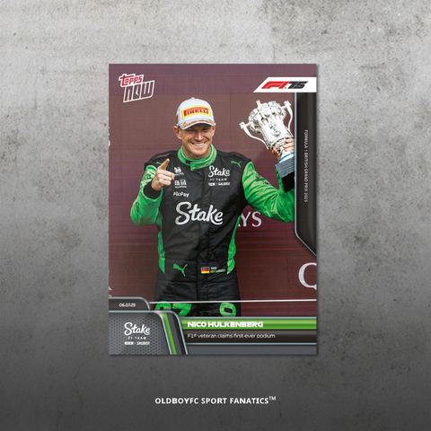 Topps Now Nico Hülkenberg 2025 英國大獎賽 球星卡 正面圖
