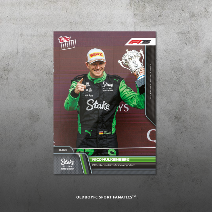 Topps Now Nico Hülkenberg 2025 英國大獎賽 球星卡 正面圖