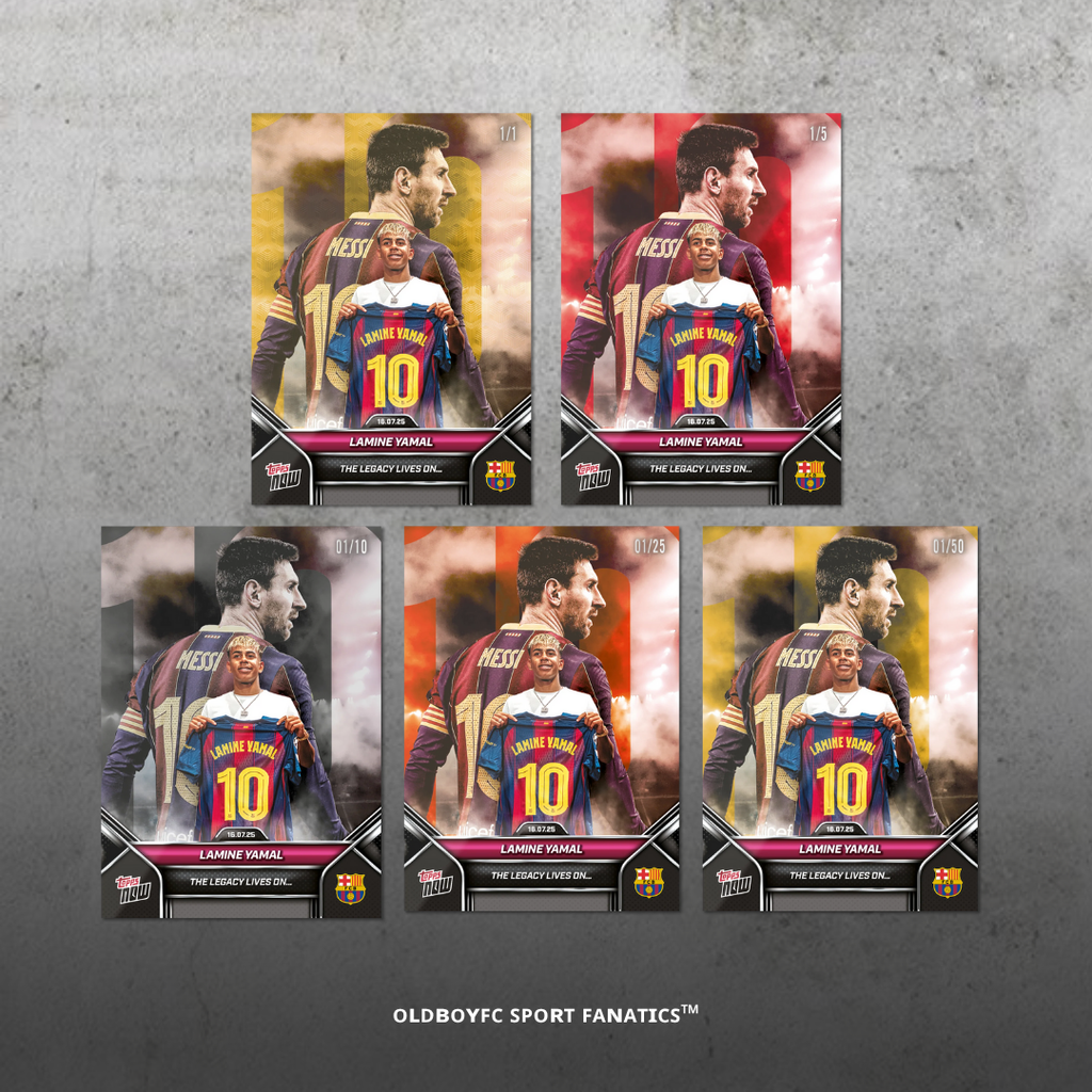 Topps Now Lamine Yamal 2025 巴塞隆納 球星卡 編號平行卡