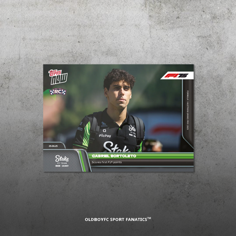 Topps Now Gabriel Bortoleto 2025 F1 奧地利大獎賽 球星卡 正面圖