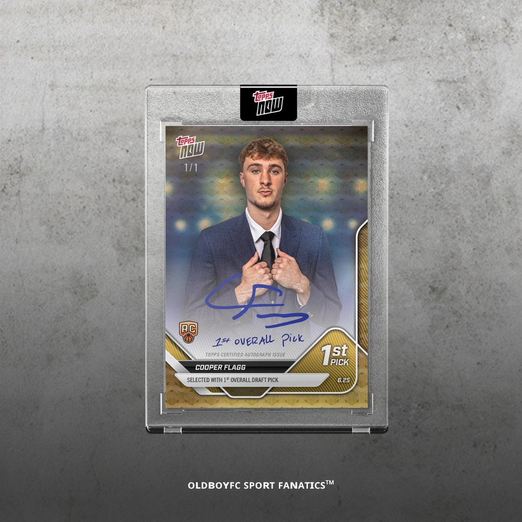 Topps Now Cooper Flagg 2025 NBA 選秀 球星卡 簽名版圖