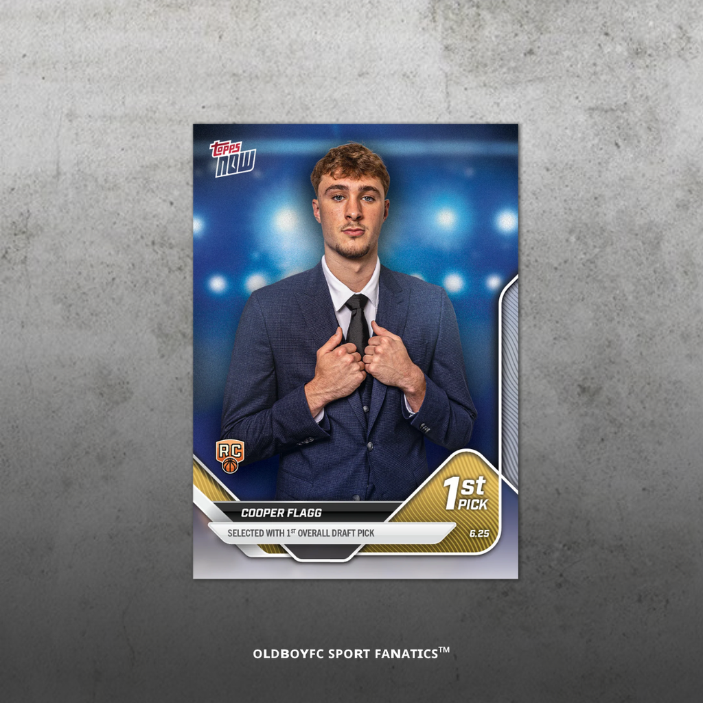 Topps Now Cooper Flagg 2025 NBA 選秀 球星卡 正面圖
