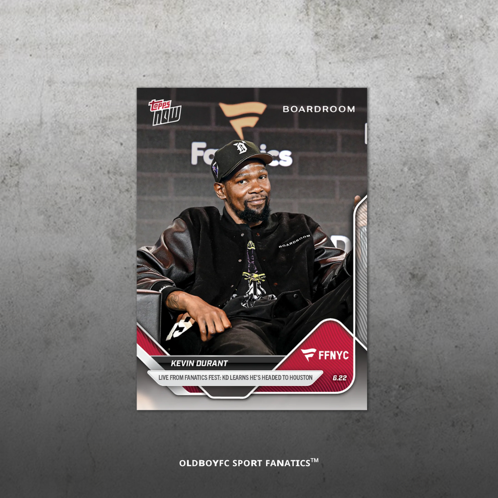 Topps Now Kevin Durant 2025 火箭加盟 球星卡 正面圖