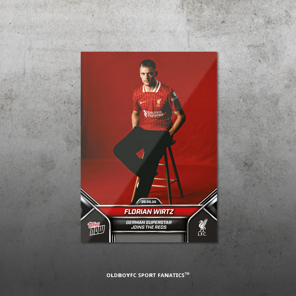 Topps Now Florian Wirtz 2024 利物浦 球星卡 正面圖