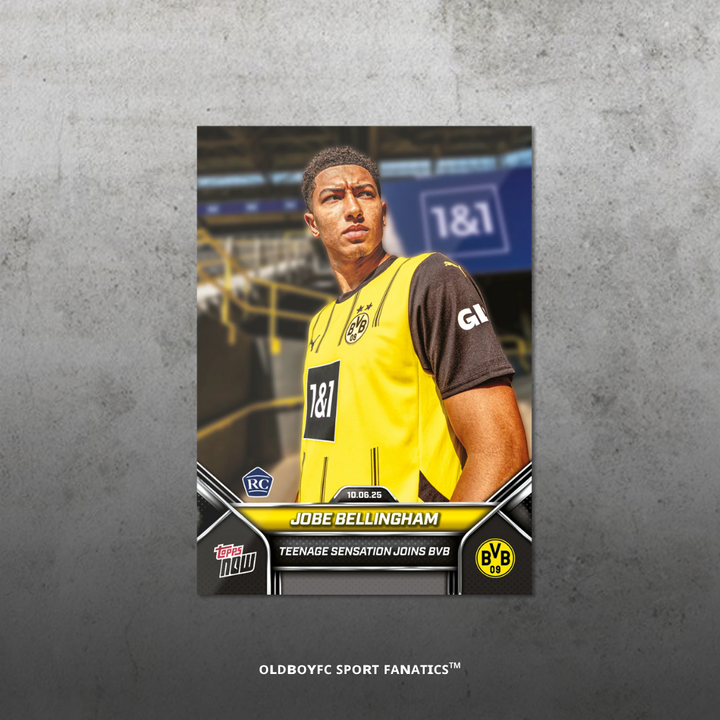 Topps Now Jobe Bellingham 2024 多特蒙德 球星卡 正面圖