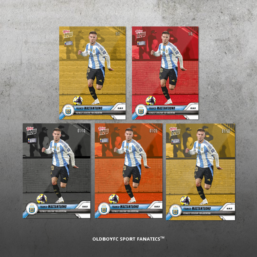 Topps Now Mastantuono 2024 阿根廷 球星卡 編號平行卡