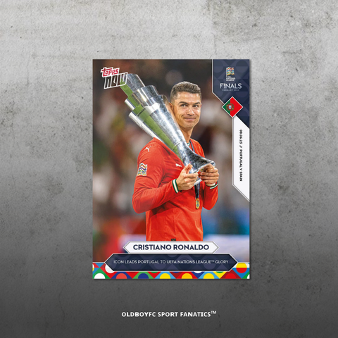 Topps Now C羅 2025 歐國聯 球星卡 正面圖