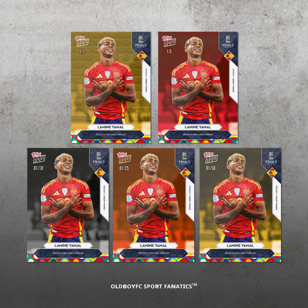 Topps Now Lamine Yamal 2025 歐國聯 球星卡 編號平行卡