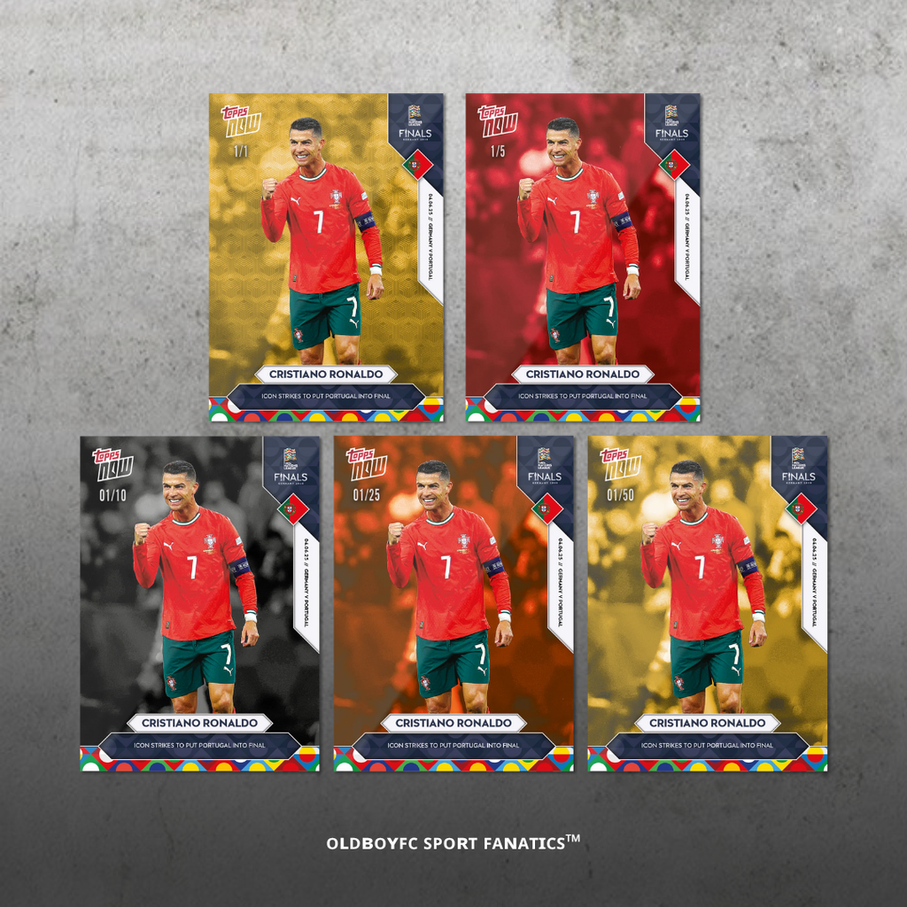 Topps Now C羅 2025 歐國聯 球星卡 編號平行卡