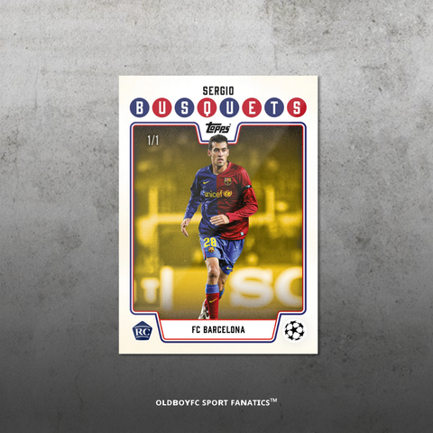 Topps Lost Rookies Sergio Busquets 巴塞隆納 球星卡 正面圖