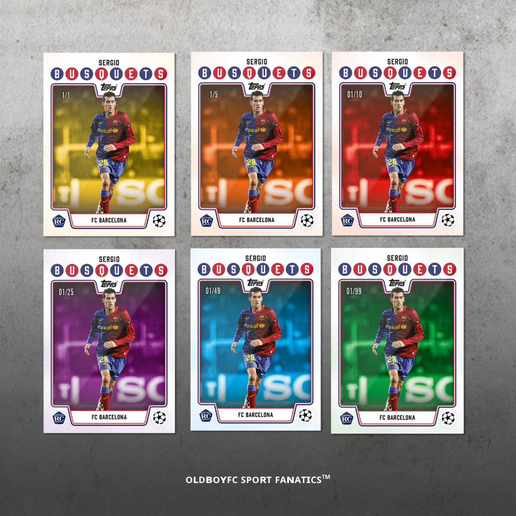 Topps Lost Rookies Sergio Busquets 巴塞隆納 球星卡 編號平行卡