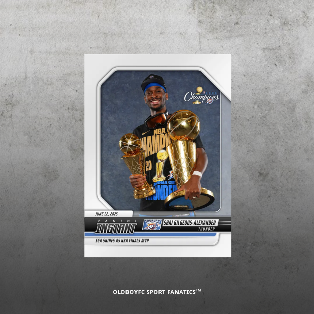 Panini Instant Shai Gilgeous-Alexander 2025 總冠軍&MVP 球星卡 正面圖