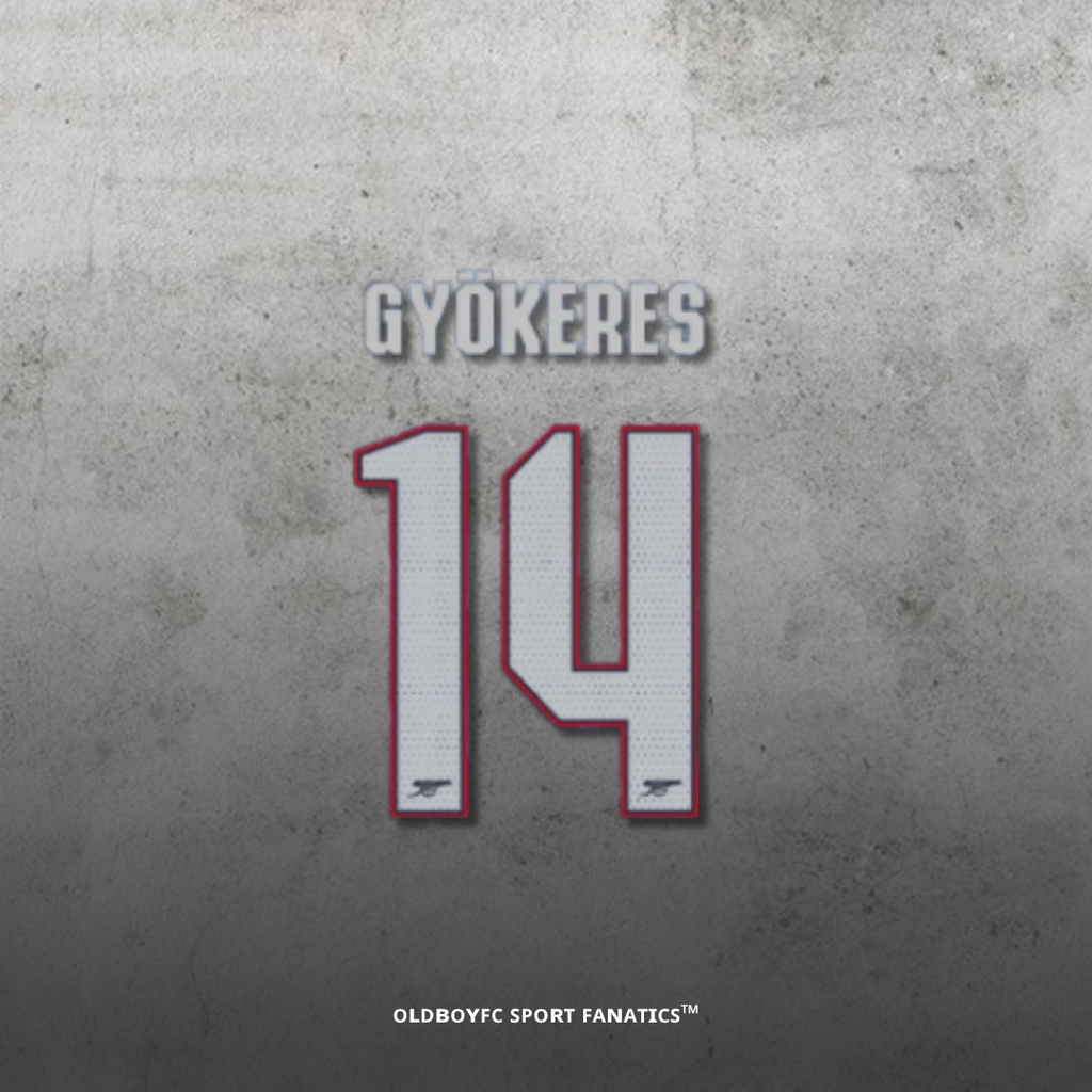 阿森納 25/26 客場 盃賽印號 #14 Gyökeres 正面圖