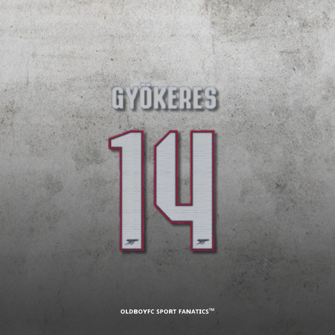 阿森納 25/26 客場 盃賽印號 #14 Gyökeres 正面圖