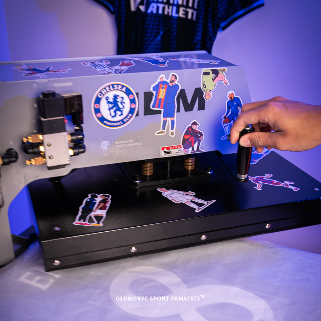 球衣印號燙印製作畫面