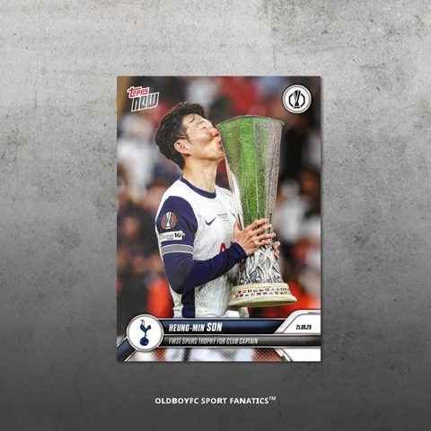 Topps Now 孫興慜 2024-25 歐霸盃 球星卡 正面圖
