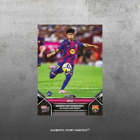 Topps Now Pedro Fernández 2025 巴塞隆納 球星卡 正面圖