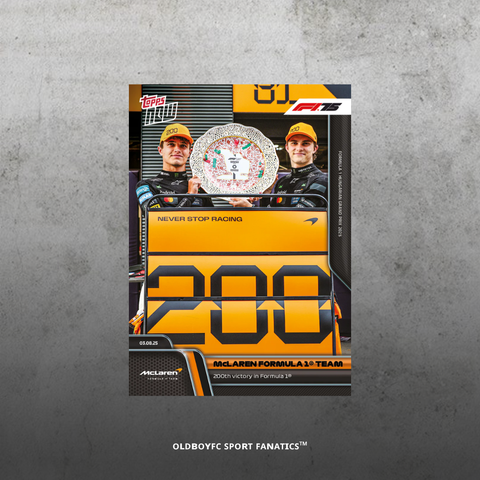 Topps Now McLaren 2025 匈牙利大獎賽 球星卡 正面圖