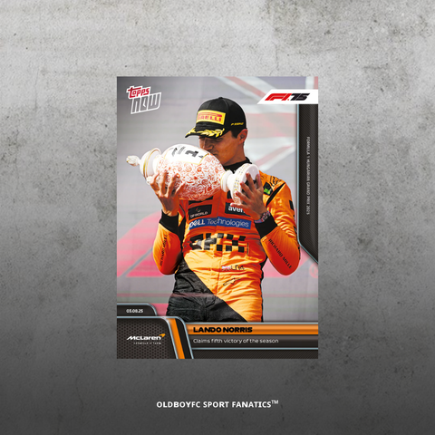 Topps Now Lando Norris 2025 匈牙利大獎賽 球星卡 正面圖