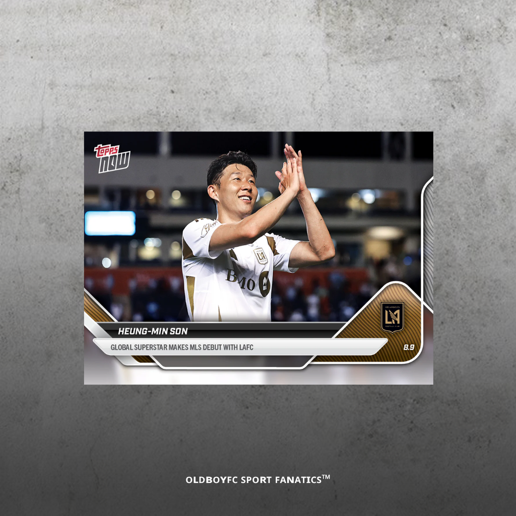 Topps Now 孫興慜 2025 MLS 洛杉磯FC 卡 背面圖