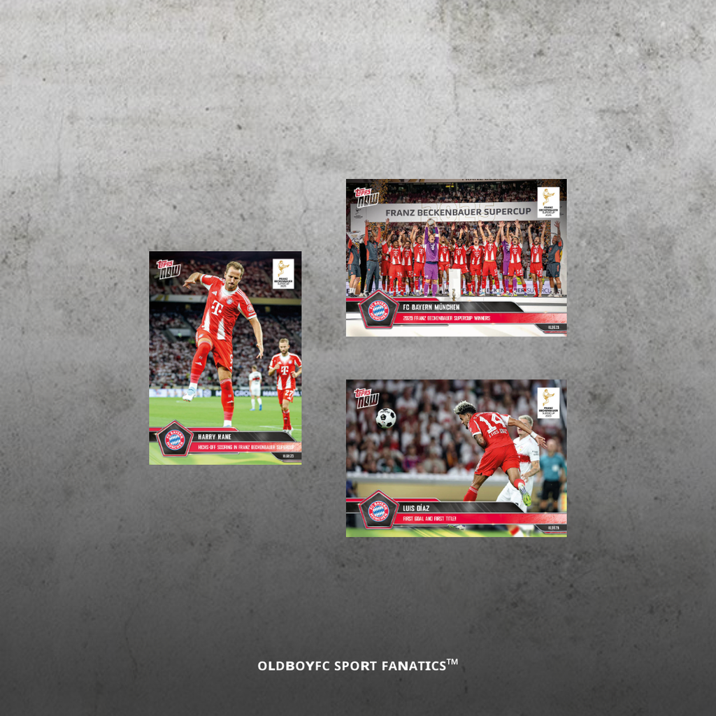 Topps Now 拜仁慕尼黑 25/26 德國超級盃 奪冠合輯 3張組