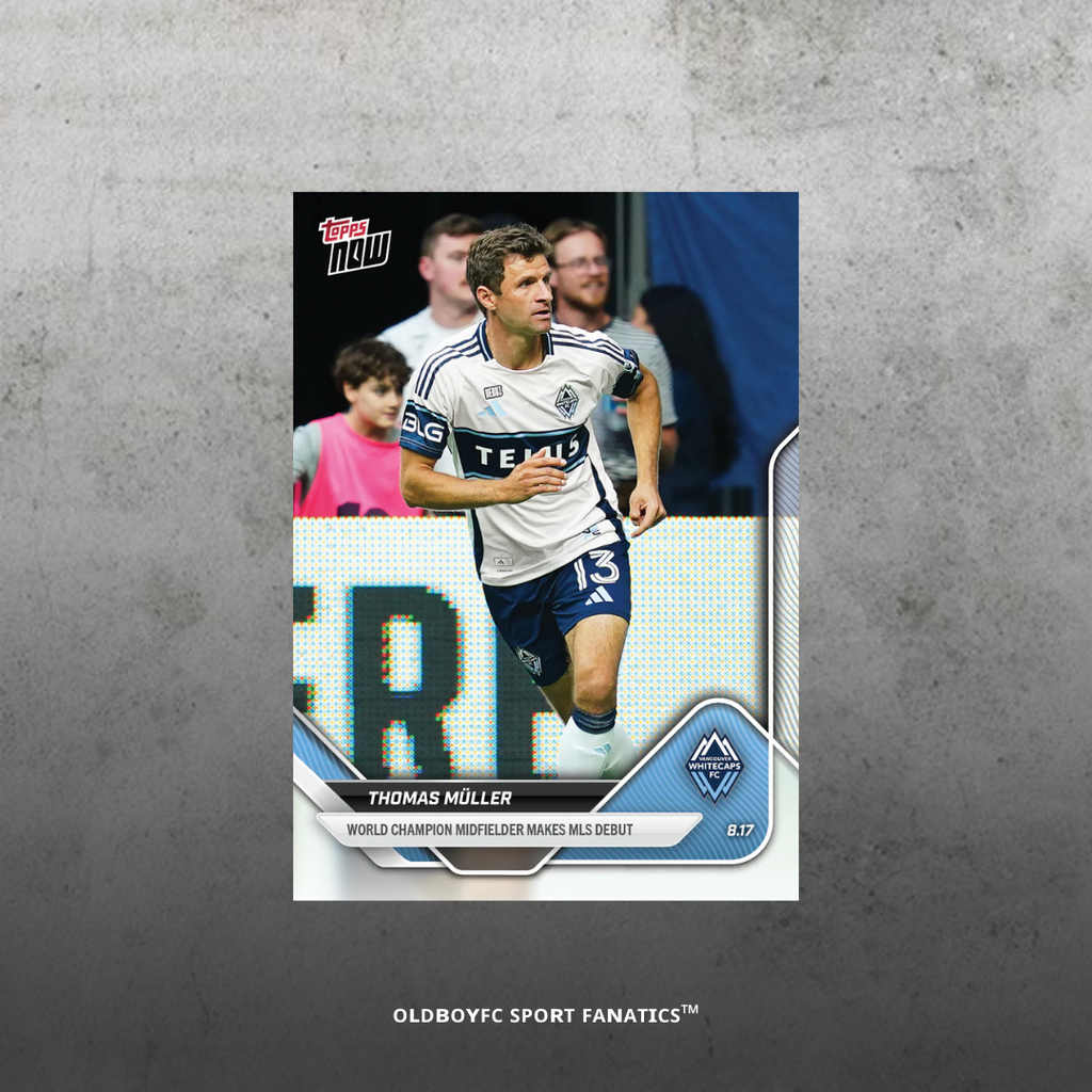 Topps Now Thomas Müller 2025 MLS 溫哥華白浪 球星卡 正面圖