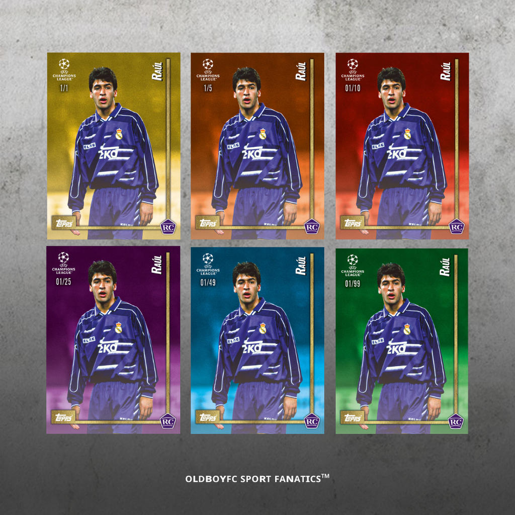 Topps Lost Rookies Raúl 皇馬 Rookie 卡 帶編卡