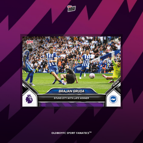 Topps Now Brajan Gruda 25/26 英超 球星卡 正面圖