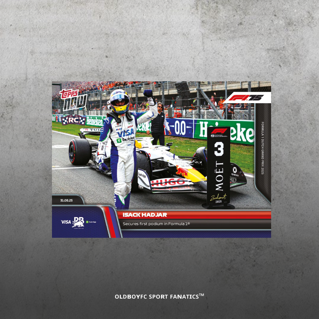 Topps Now Isack Hadjar 2025 F1 荷蘭大獎賽 球星卡 特