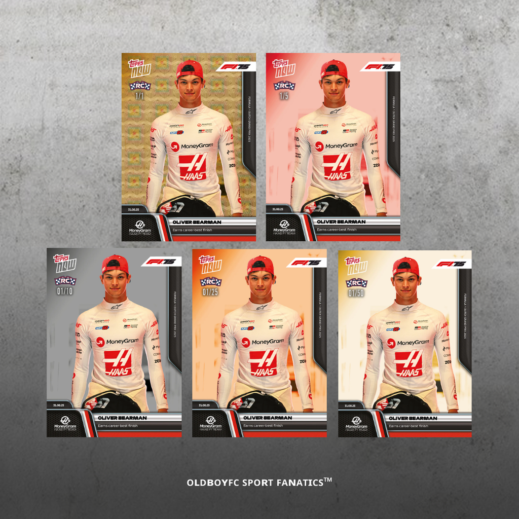 Topps Now Oliver Bearman 2025 荷蘭大獎賽 F1 球星卡 帶編卡