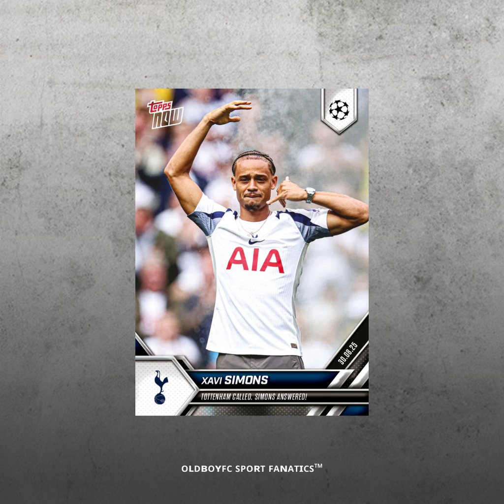 Topps Now Xavi Simons 25/26 歐冠 球星卡 正面圖
