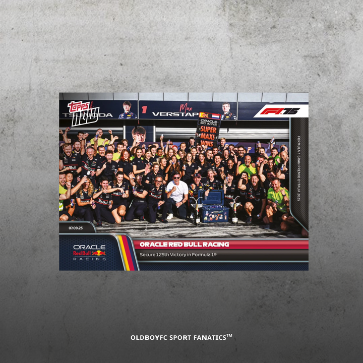 Topps Now Red Bull Racing 2025 義大利大獎賽 球星卡 正面圖