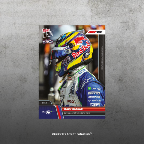 Topps Now Isack Hadjar 2025 義大利大獎賽 球星卡 正面圖
