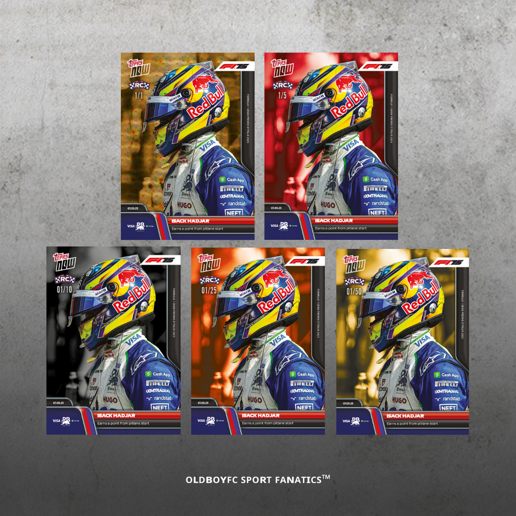 Topps Now Isack Hadjar 2025 義大利大獎賽 球星卡 帶編卡