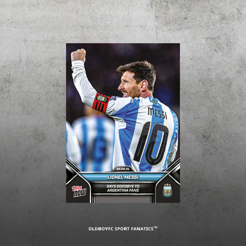 Topps Now Lionel Messi 24/25 Argentina 球星卡 正面圖