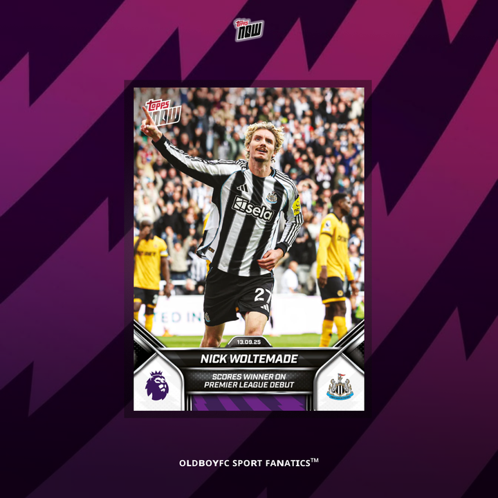 Topps Now Woltemade 25/26 英超 紐卡索 球星卡 正面圖