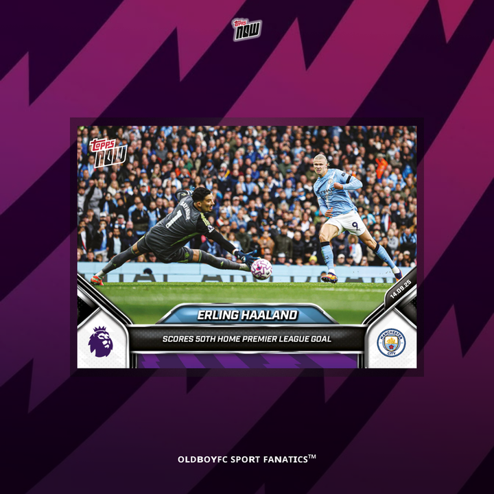 Topps Now Haaland 25/26 英超 球星卡 正面圖