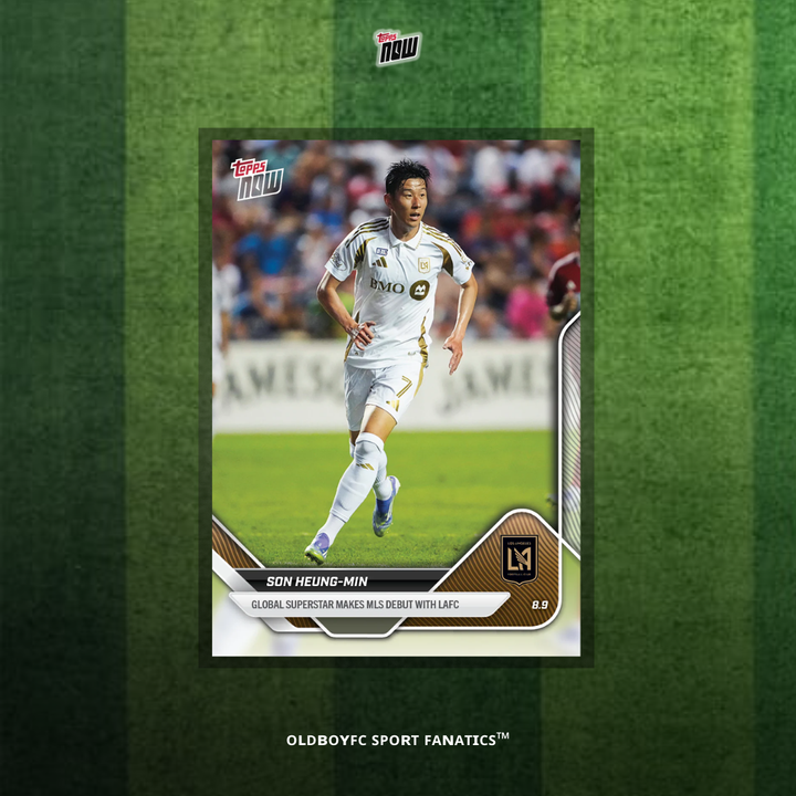 Topps Now 孫興慜 2025 MLS 洛杉磯FC 卡 正面圖