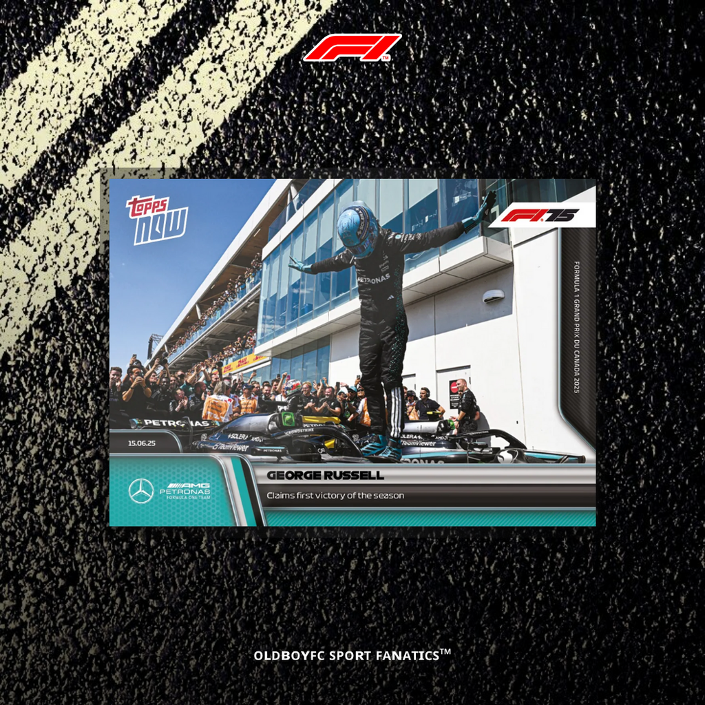 Topps Now George Russell 2025 F1 球星卡 正面圖