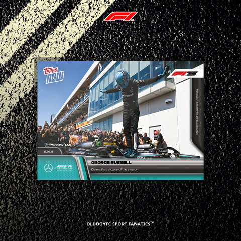 Topps Now George Russell 2025 F1 球星卡 正面圖