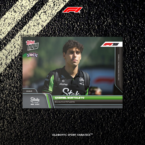 Topps Now Gabriel Bortoleto 2025 F1 奧地利大獎賽 球星卡 正面圖