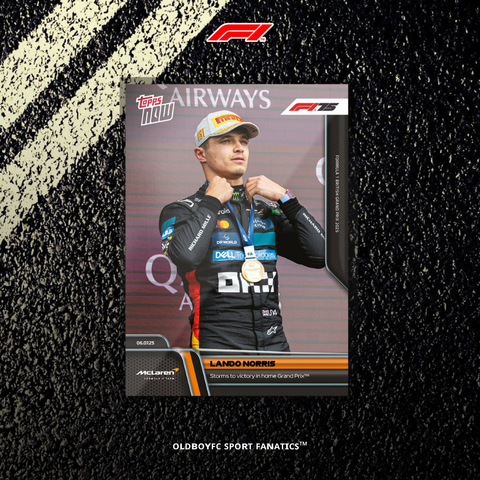 Topps Now Lando Norris 2025 英國大獎賽 球星卡 正面圖