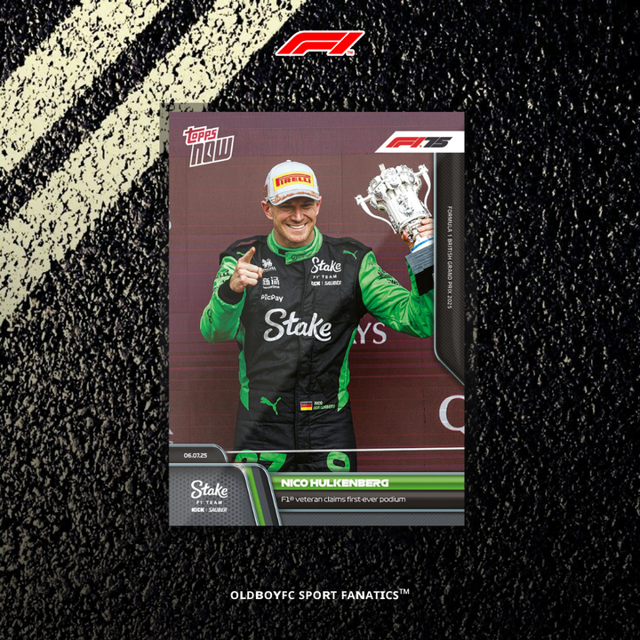 Topps Now Nico Hülkenberg 2025 英國大獎賽 球星卡 正面圖
