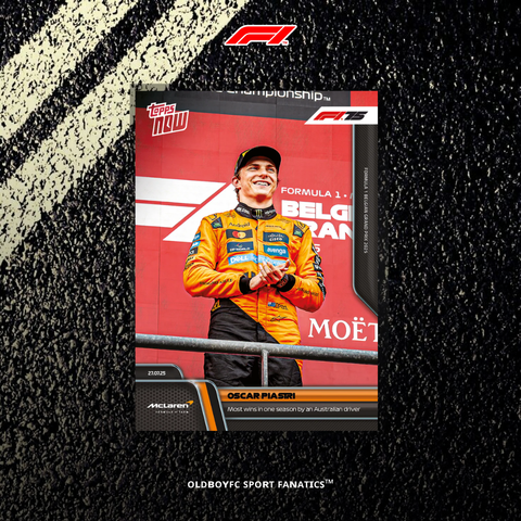 Topps Now Oscar Piastri 2025 比利時大獎賽 球星卡 正面圖
