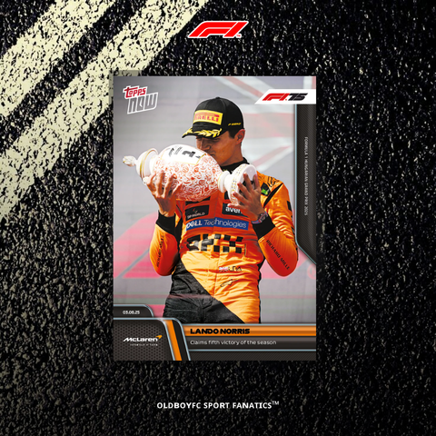 Topps Now Lando Norris 2025 匈牙利大獎賽 球星卡 正面圖