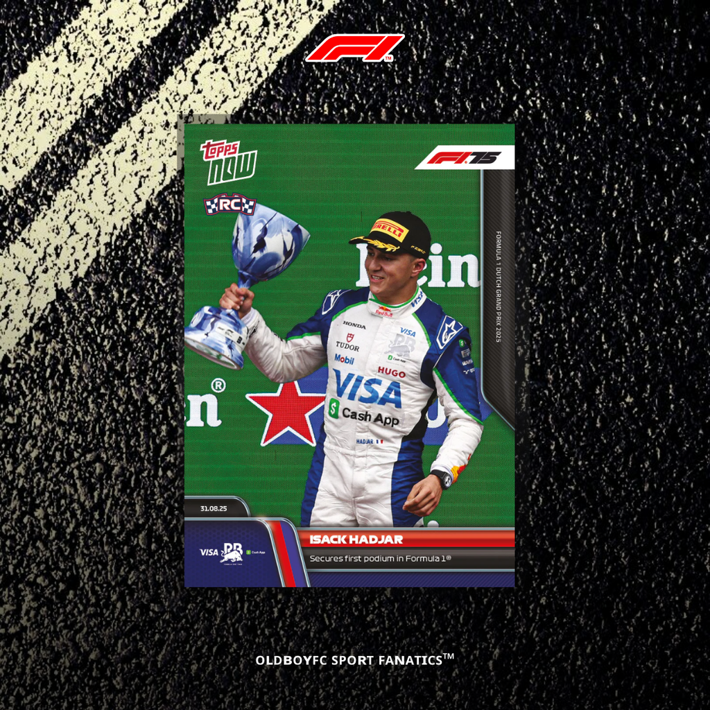Topps Now Isack Hadjar 2025 F1 荷蘭大獎賽 球星卡 正面圖