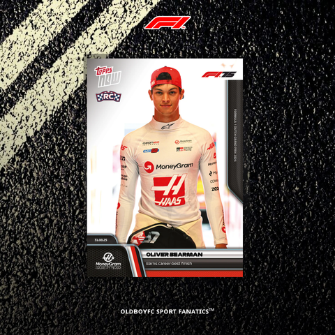 Topps Now Oliver Bearman 2025 荷蘭大獎賽 F1 球星卡 正面圖