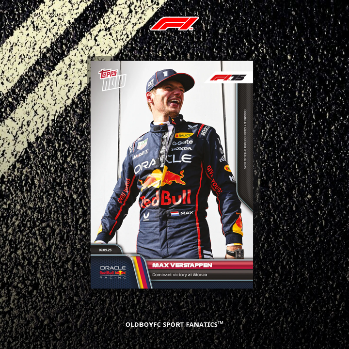Topps Now Max Verstappen 2025 義大利大獎賽 球星卡 正面圖