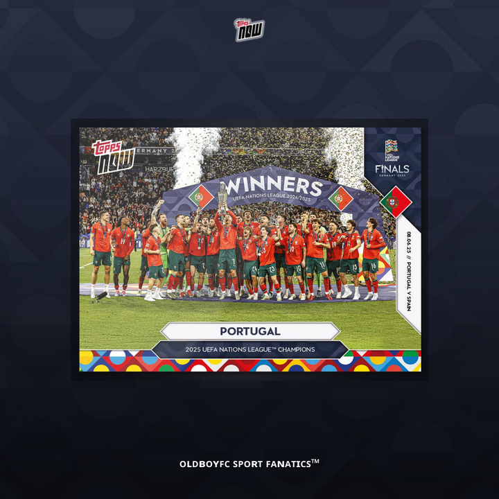 Topps Now 葡萄牙 2025 歐國聯 球星卡 正面圖