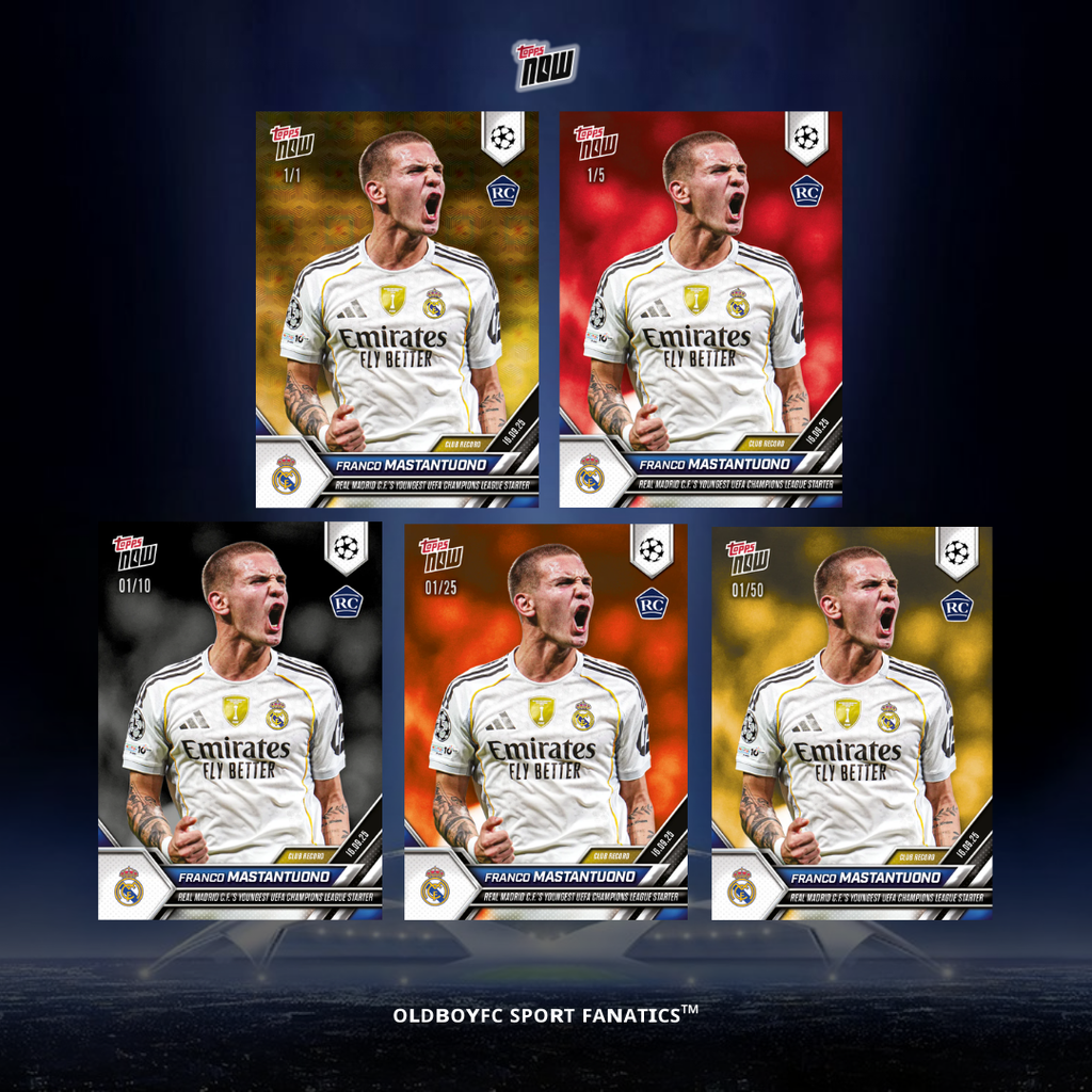 Topps Now Franco Mastantuono 25/26 歐冠 球星卡 帶編卡